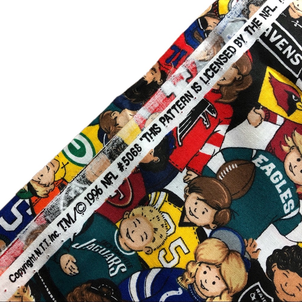 1 1/2 Yards 1996 NFL Football Team Kids Fabric